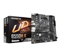 GIGABYTE B550M K Scheda madre - CPU AMD Ryzen 5000, fino a 4733 MHz DDR4, 1xPCIe 4.0 + 1xPCIe 3.0 M.2, LAN 1GbE, USB 3.2 Gen 1