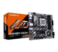 GIGABYTE B840M DS3H Scheda madre - CPU AMD Ryzen 9000, VRM a 8+2+2 fasi, fino a 8200 MHz DDR5, 2xPCIe 4.0 M.2, LAN 2.5GbE, USB