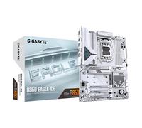 B850 EAGLE ICE Scheda Madre - CPU AMD Ryzen serie 9000, VRM digitale a 8+2+2 fasi, fino a 8200 MHz DDR5 (O.C), 1 x M.2 PCIe 5.0 + 2 x M.2 PCIe 4.0, LAN 2.5 GbE, USB 3.2 Gen 2 bianco/Argento, VRM digit