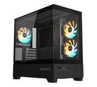 GIGABYTE C201 PANORAMIC Case per PC - Mid Tower, m-ATX, supporto per radiatore da 360 mm, 3 ventole preinstallate, USB 3.0,