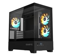 GIGABYTE C201 PANORAMIC Case per PC - Mid Tower, m-ATX, supporto per radiatore da 360 mm, 3 ventole preinstallate, USB 3.0, compatibile con RGB Fusion