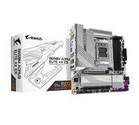 GIGABYTE B650M AORUS ELITE AX ICE Scheda madre - AMD Ryzen serie 9000, VRM a 12+2+2 fasi, fino a 8000 MHz DDR5 (OC), 1xPCIe 5.0 + 1xPCIe 4.0 M.2, LAN 2,5 GbE, WIFI 6E, USB 3.2 Gen 2x2