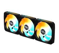 GIGABYTE GBT EZFAN1203 - Ventola di raffreddamento da 120 mm, flusso d'aria elevato e funzionamento silenzioso, cuscinetto a manicotto resistente, ventola universale per PC da 120 mm, finitura nera