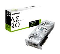 Gigabyte GeForce RTX 5070 AERO OC 12G Scheda Grafica - 12GB GDDR7, 192 bit, PCI-E 5.0, 2625 MHz Core Clock, 3 x DP 2.1a, 1 x HDMI 2.1b, NVIDIA DLSS 4, GV-N5070AERO OC-12GD