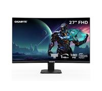 Gigabyte GS27FC - Monitor da gioco da 27", 180 Hz, 1080p, display 1920 x 1080 VA 1500R, tempo di risposta 1 ms (MPRT), HDR Ready, FreeSync Premium, 1 porta display 1.4, 2 HDMI 2.0, nero