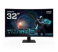 GIGABYTE GS32QCA 31,5'' Monitor Gaming Curvo QHD - 2560 x 1440, 180Hz, 1ms, 250 cd/m², FreeSync, HDR Ready, HDMI 2.0, Displayport 1.4 Gigabyte