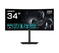 GIGABYTE GS34WQCA Monitor Gaming Curvo 34" WQHD - 3440 x 1440, 1500R, 120Hz, 1ms, 300 cd/m², FreeSync Premium, HDR Ready, HDMI