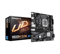 GIGABYTE H610M D3W Scheda Madre - Supporta CPU Intel Core di 14ª generazione, VRM a 5+1+1 fasi, fino a 5600MHz DDR5, 1xPCIe 3.0