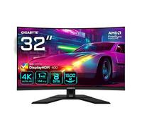 Gigabyte M32UC 31.5" Monitor da Gioco Curvo 4K UHD - 3840 x 2160, 1500R, 144Hz, 1ms, 350 cd/m², FreeSync Premium Pro, DisplayHDR400, HDMI 2.1, Displayport 1.4