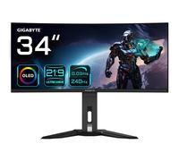 GIGABYTE Monitor da gioco curvo OLED WQHD MO34WQC2 da 34” - 3440x1440 (WQHD), 240Hz, 0.03ms, KVM, 250 cd/m², FreeSync Premium