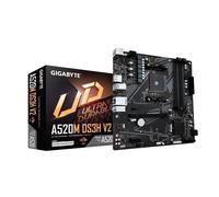 GIGABYTE Scheda madre A520M DS3H V2 - Supporta CPU AMD Ryzen serie 5000 AM4, fin