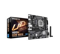 GIGABYTE Scheda madre H610M D3W WIFI6 Intel LGA 1700 Micro ATX, supporta processori Intel di 14a/13a/12a generazione, fase di alimentazione 5+1+1, DDR5, 1x M.2, PCIe 4.0 x16, USB 3.2 Gen 1, WIFI6, GbE