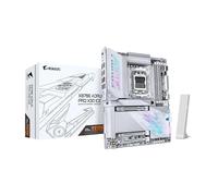 GIGABYTE Scheda madre X870E AORUS PRO X3D ICE AMD AM5 LGA 1718 ATX, supporta processori AMD Ryzen serie 9000/8000/7000, DDR5, fase di alimentazione 18+2+2, 4X M.2, PCIe 5.0, SWIFI, 5GbE, garanzia di 5