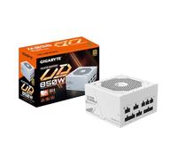Gigabyte UD850GM PG5 80 Plus Gold Completamente Modulare 850w PCIe 5.0 Bianco Alimentatore, ATX 3.0, Connettore GPU 12VHPWR, Cavi piatti, 5 anni di garanzia
