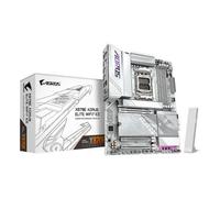 GIGABYTE X870E AORUS ELITE WIFI7 ICE Scheda madre - Supporta CPU AMD Ryzen 9000, VRM digitale a 16+2+2 fasi, fino a 8200 MHz DDR5 (O.C.), 3x PCIe 5.0 + 1x PCIe 4.0, Wi-Fi 7, LAN 2.5 GbE, USB 4