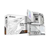 GIGABYTE Scheda madre X870E AORUS PRO ICE - Supporta CPU AMD Ryzen 9000, VRM digitale a 16+2+2 fasi, fino 8000MHz DDR5 (OC), 4xM.2 + 4xPCIe 5.0, Wi-Fi 7, LAN 2.5GbE, USB 3.2 Gen 2x2 [X870E ICE]