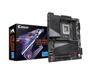 GIGABYTE Z790 AORUS ELITE X WIFI7 Scheda madre - Supporta Intel 14th Gen CPUs, 16+1+2 phases VRM, up to 8266MHz DDR5 (OC), 3xPCIe 4.0 M.2, Wi-Fi 7, 2.5GbE LAN, USB 3.2 Gen 2x2