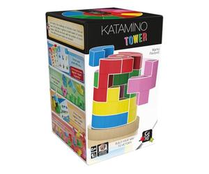 GIGAMIC, Katamino Tower, Gioco di Famiglia, Gioco di Legno, 1-2 Giocatori, dai 6+ Anni, 15 Minuti, Tedesco, multilingue