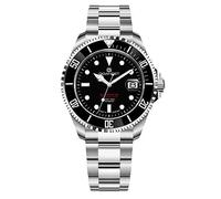 Gigandet Uomo Sea Ground 300 Orologio automatico - Made in Germany - Vetro zaffiro - Swiss Super Luminova - Bracciale in acciaio inossidabile - 300m/30bar - Nero - G300-013M