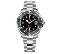 Gigandet Uomo Sea Ground 300 Orologio automatico - Made in Germany - Vetro zaffiro - Swiss Super Luminova - Bracciale in acciaio inossidabile - 300m/30bar - Nero - G300-004M
