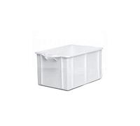 Giganplast 2600M/BI - Diamant - Contenitore Sovrapponibile senza coperchio, Bianco, 50x40x25 cm