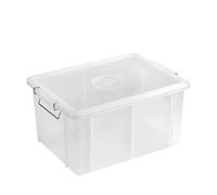 Giganplast Cassetta Box 6442 Contenitore per Alimenti Trasparente con Coperchio 62x40x31 cm