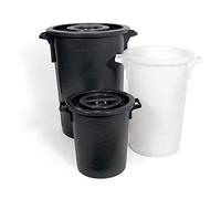 Giganplast Coperchio bidone sovrapponibile politene tondo bianco LT 45/60 - 8002942017452