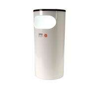 Giganplast Portaombrelli Ambra in plastica H52 cm Bianco 25x52x25 cm PS66