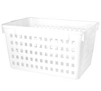Giganplast Cesta Biancheria Forata, Plastica, Bianco