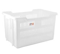 Giganplast Container Cesta Forata, Plastica, Bianco
