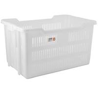 Giganplast Container Cesta Forata, Tipo Container, Plastica, Bianco