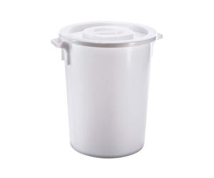 Giganplast - Contenitore corallo con coperchio solo bianco