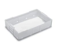 Giganplast Contenitore vaschetta Vasca Cassa Cassetta Fish Pesce sovrapponibile con Fori Scarico liquidi espositore banco Pesci 15 lt