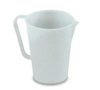 Giganplast GIG Caraffa Graduata, 1 Litro, Polietilene, Bianco, 12.5 cm x Altezza 14.5 cm