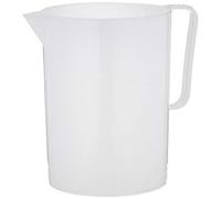 Giganplast GIG Caraffa Graduata, 3 Litri, Polietilene, Bianco, 14.5 x 18 cm