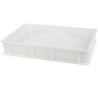 Giganplast GIG Cassetta Portaimpasto, Forata, Polietilene, Bianco, 60 x 40 x 10 cm