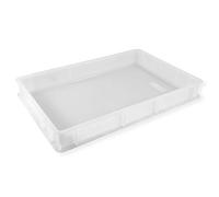 3CASSETTE SERVICE 60X40X10h BACINELLA CONTENITORE X PANETT PIZZA PANE+1COPERCHIO
