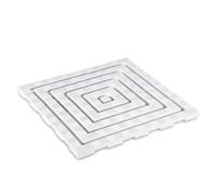 PEDANA DOCCIA IN PLASTICA BIANCA RIGATA ANTISCIVOLO CM 60X60 GIGANPLAST