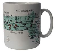 Gigante 800ml Porcellana Bianca Tazze 800ml Gigante Capacità USA Turista Tazze - Massachusetts