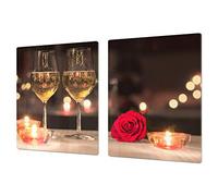 GIGANTE ASSE DA CUCINA e Copri-piano cottura a induzione - Spianatoia - Pezzo Unico (80x52cm) o Due Pezzi (40x52cm ognuno) Serie di vini DD04