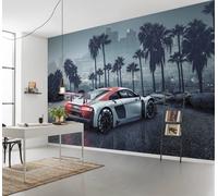 Gigante Carta da Parati Murale Audi R8 IN L.A.Chlildren's Beedroom Decorazione