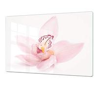 GIGANTE Copri-piano cottura a induzione - ENORME tagliere in VETRO temperato - Pezzo Unico 80x52cm; Due Pezzi 40x52cm ognuno: Serie di fiori DD06A