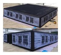 Gigante gonfiabile casa infestata all'aperto portatile gonfiabile labirinto gioco per Halloween (26ftx26ft/8mx8m con ventilatore)
