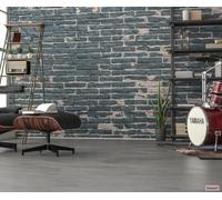 Gigante Mattone Foto Parati 368x248 CM Scuro Design Stile Murale Cucina
