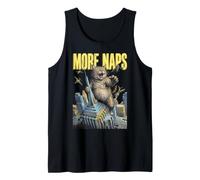 Gigante Mostro Gatto più Naps Funny Feline Cats Attitude Canotta