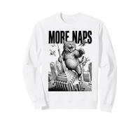 Gigante Mostro Gatto più Naps Funny Feline Cats Attitude Felpa