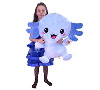 Gigante Peluche Axolotl 60cm Super Squishy Seduto Plush Soft Big Size XL
