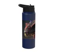 Gigante sputafuoco il temibile dinosauro Stainless Steel Insulated Water Bottle