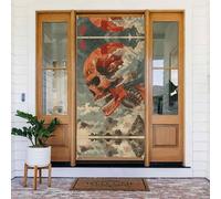 Gigantesco teschio tra nuvole decorative - decorazioni per porte per interni ed esterni, primavera/estate/autunno/inverno, decorazioni natalizie di Halloween