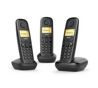 GIGASET A170 TRIO (NERO) - TELEFONO CORDLESS TRIPLO - FUNZIONE SVEGLIA